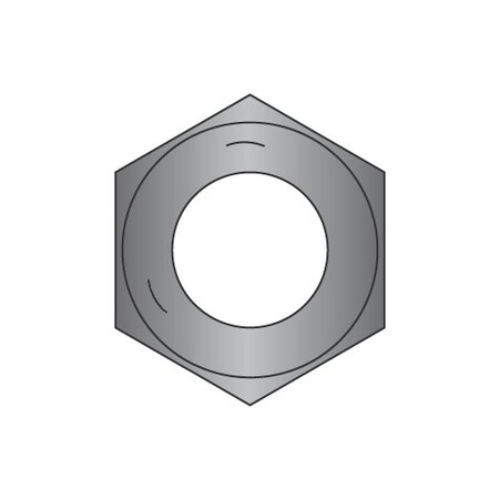 Newport Fasteners Hex Nut, 1/4"-20, Steel, Grade 5, Black Oxide, 7/32 in Ht, 5000 PK 965109
